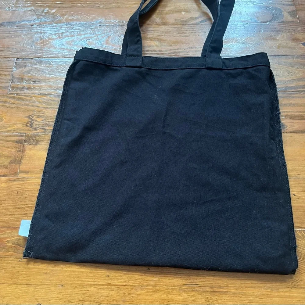 Madewell Bien Fait‎ Reusable Canvas Tote Bag Black Collegiate
